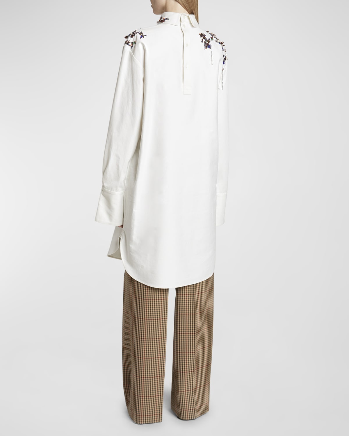 Dorso Rhinestone Embellished Shirtdress - 4