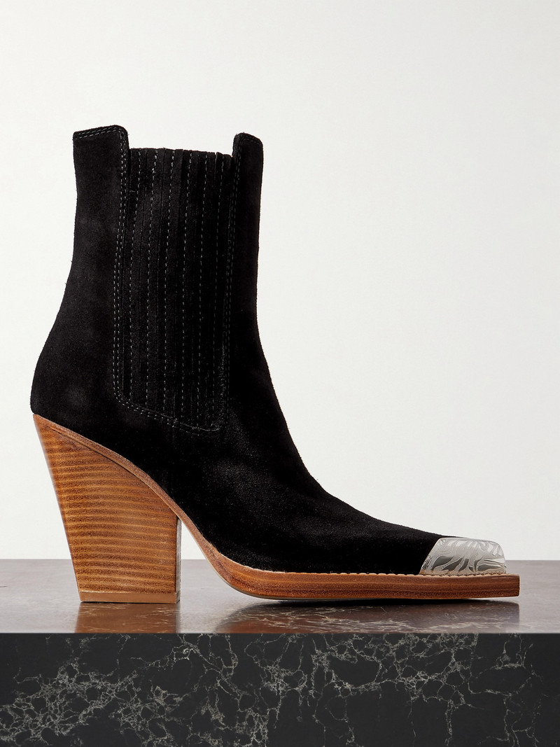 Dallas Embellished Suede Ankle Boots 1