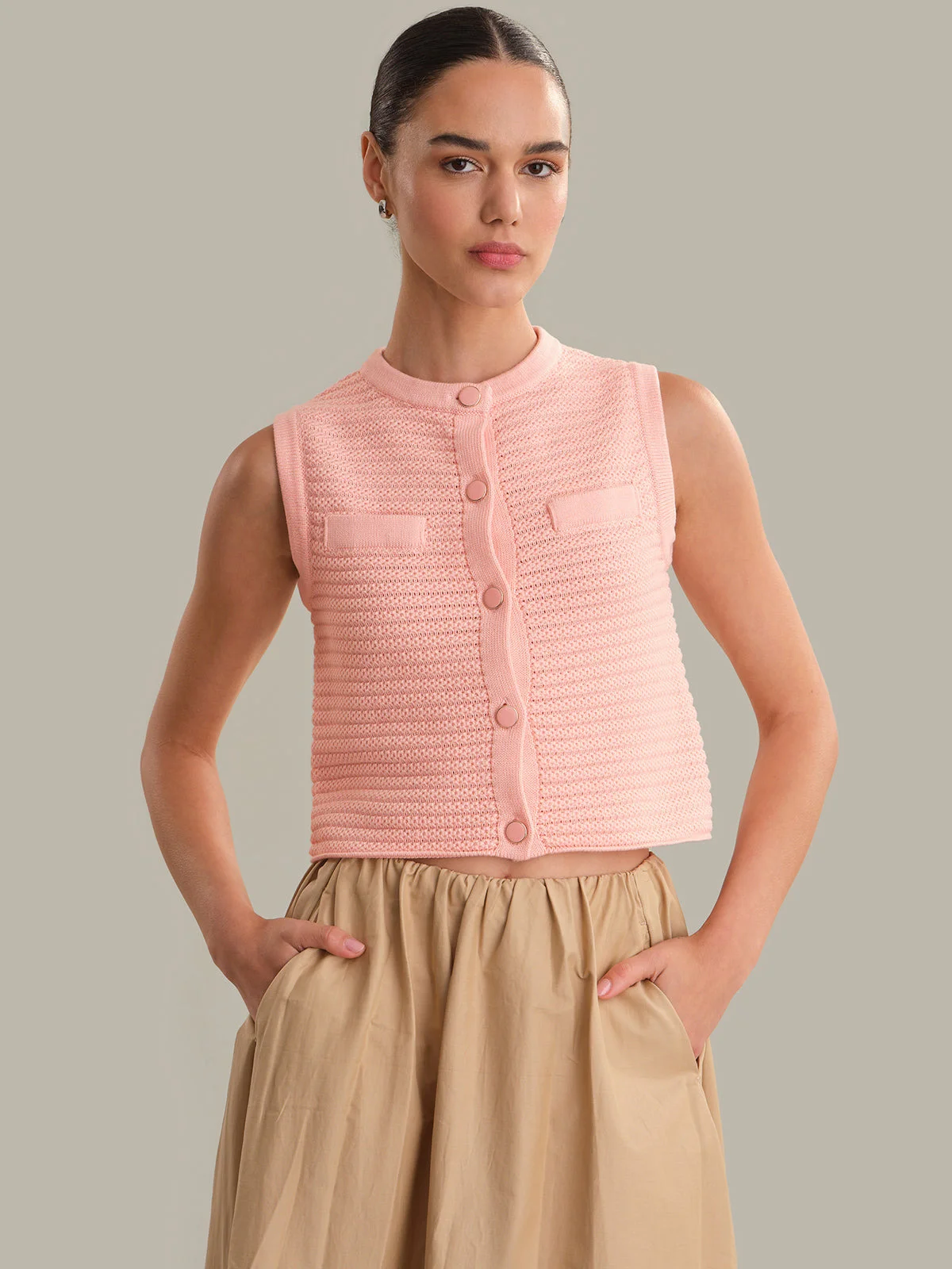 Lela: Cotton Vest - 1