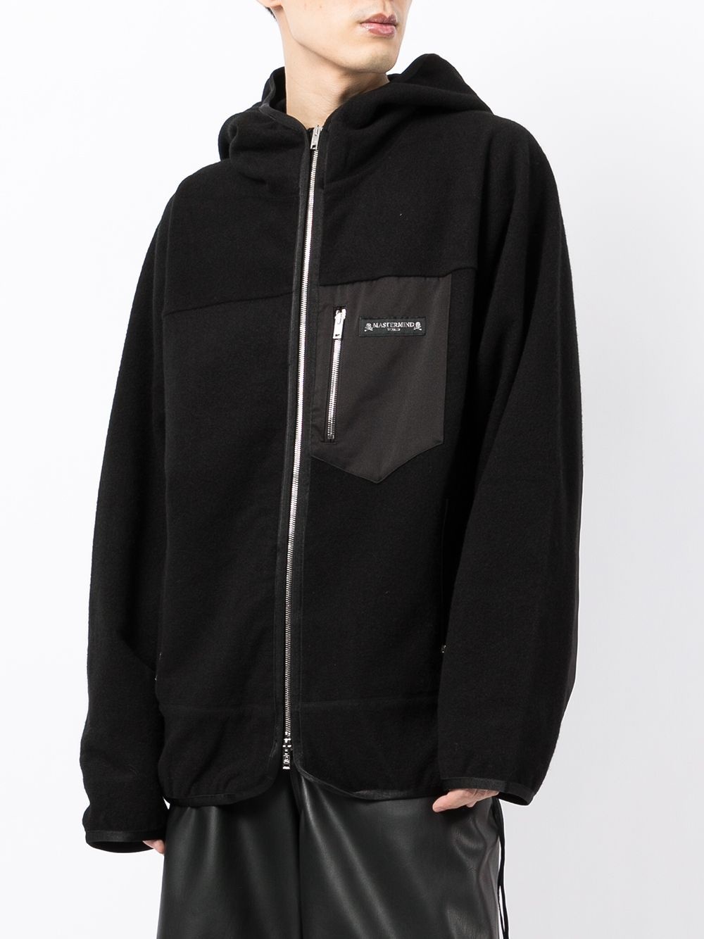 zip-fastening hoodie - 3