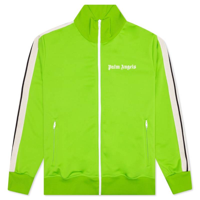 PALM ANGELS CLASSIC TRACK JACKET - LIME GREEN - 1