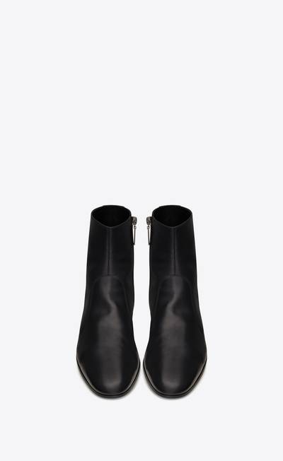 SAINT LAURENT cole zipped boots in smooth leather outlook