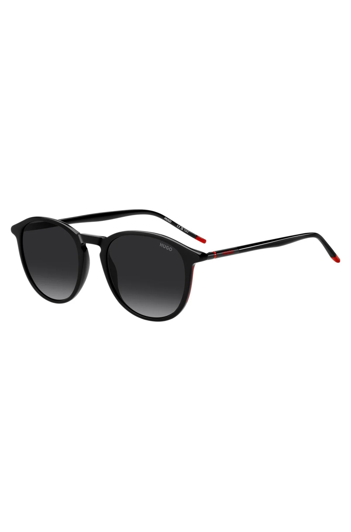 DOUBLE-BRIDGE SUNGLASSES WITH METAL-ACETATE TEMPLES - 1