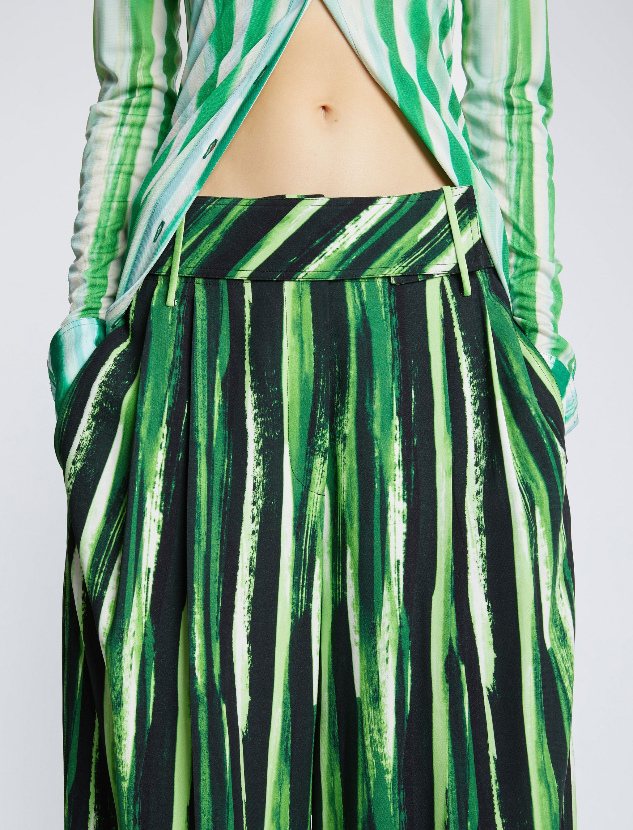 Painted Stripe Pants - 5