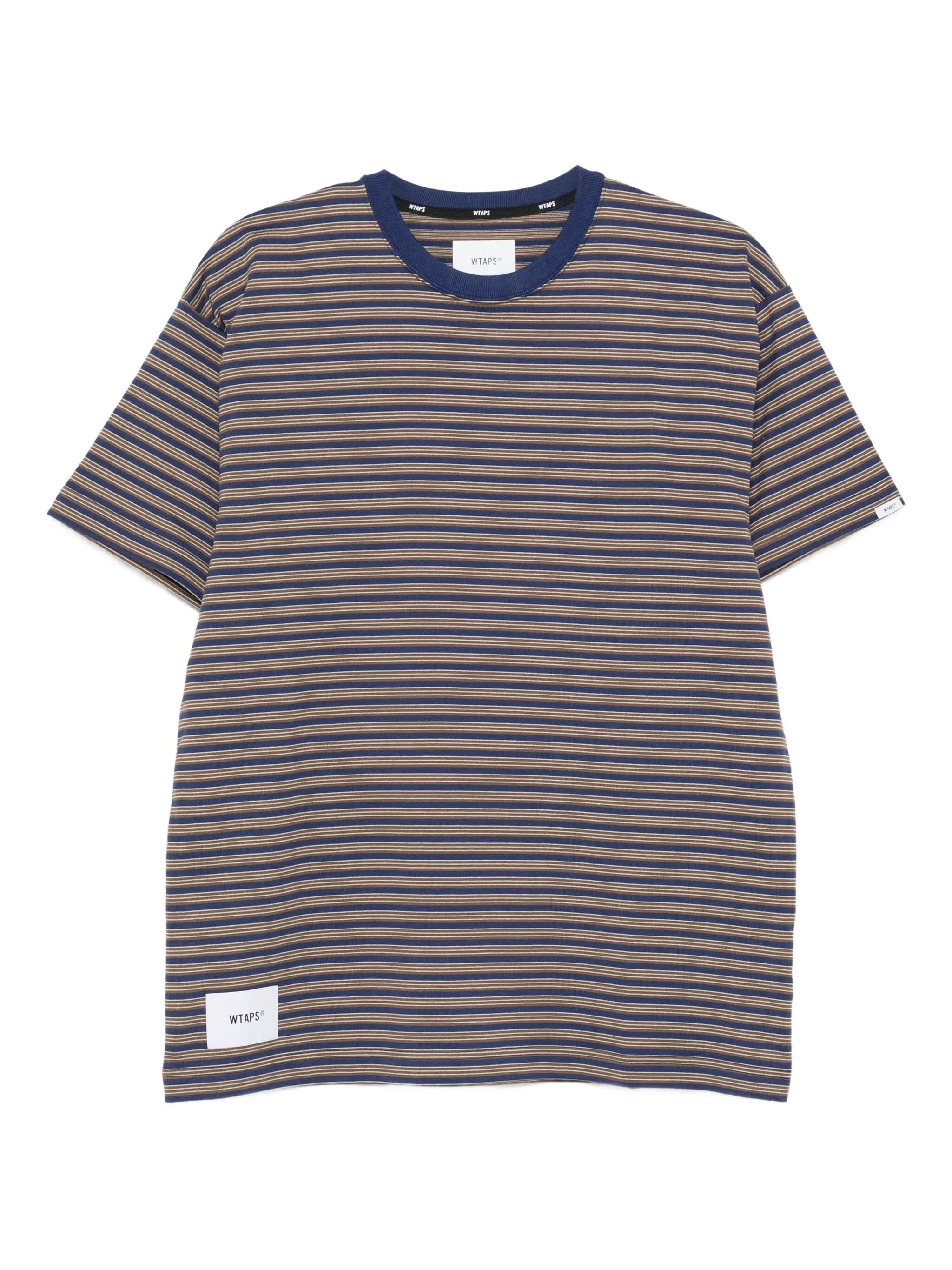 striped short-sleeve T-shirt - 1