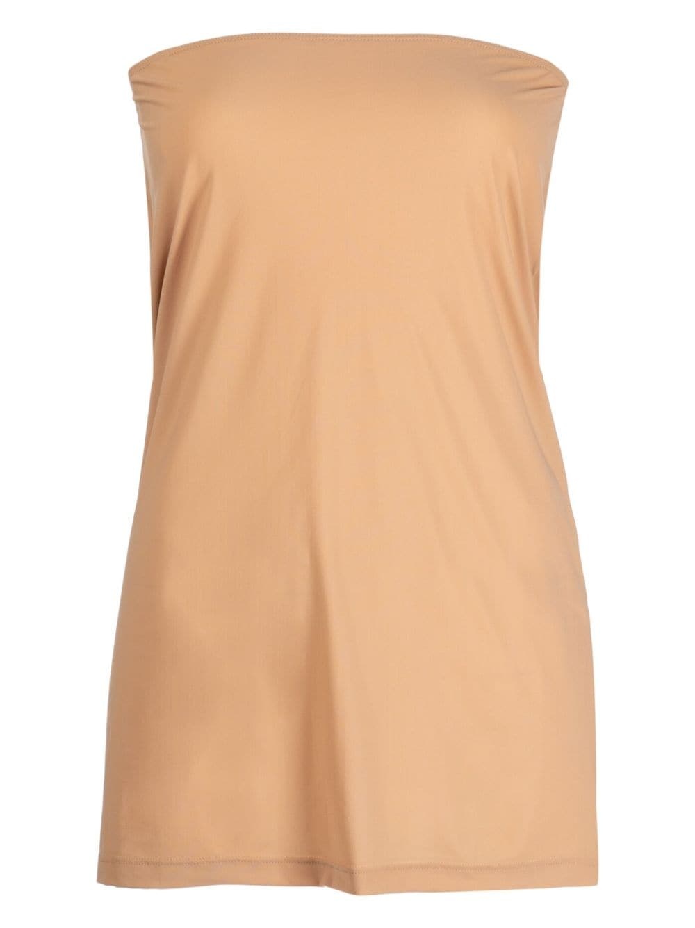 strapless draped tube top - 1