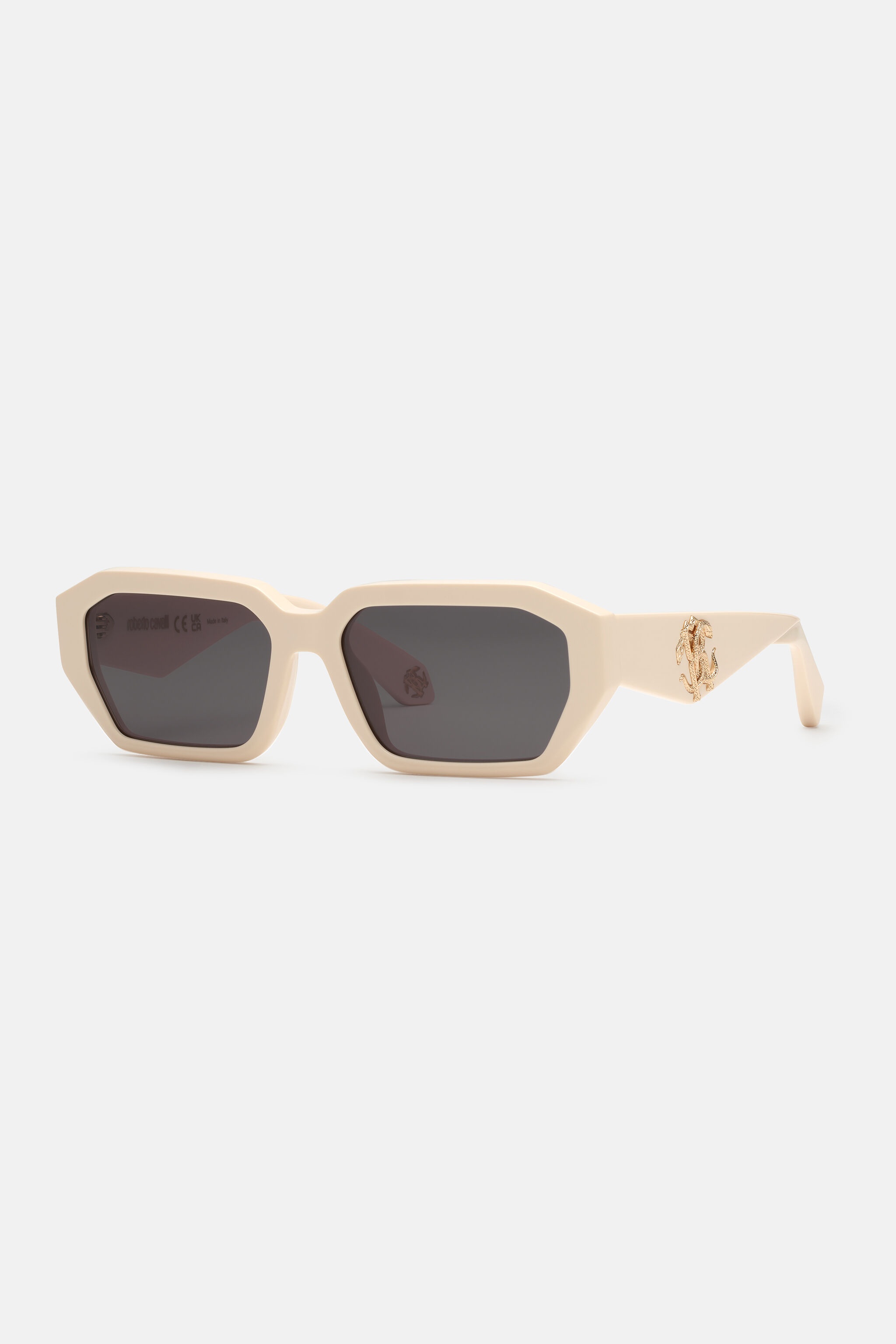 Sunglasses with wide rectangular front and fangs - 3