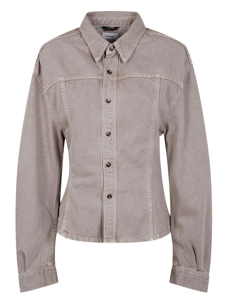 button-detailed cotton shirt 1