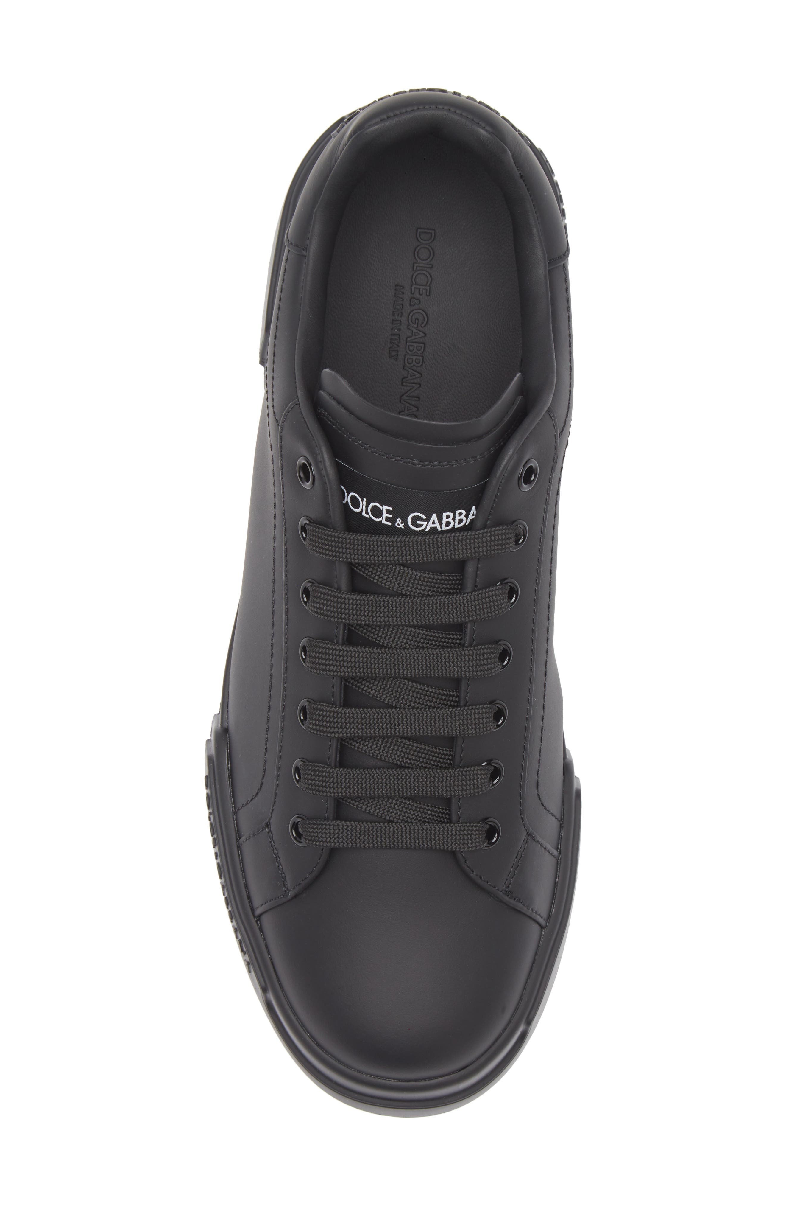 Dolce&Gabbana Nappato Sneaker in 80999 Nero at Nordstrom - 5