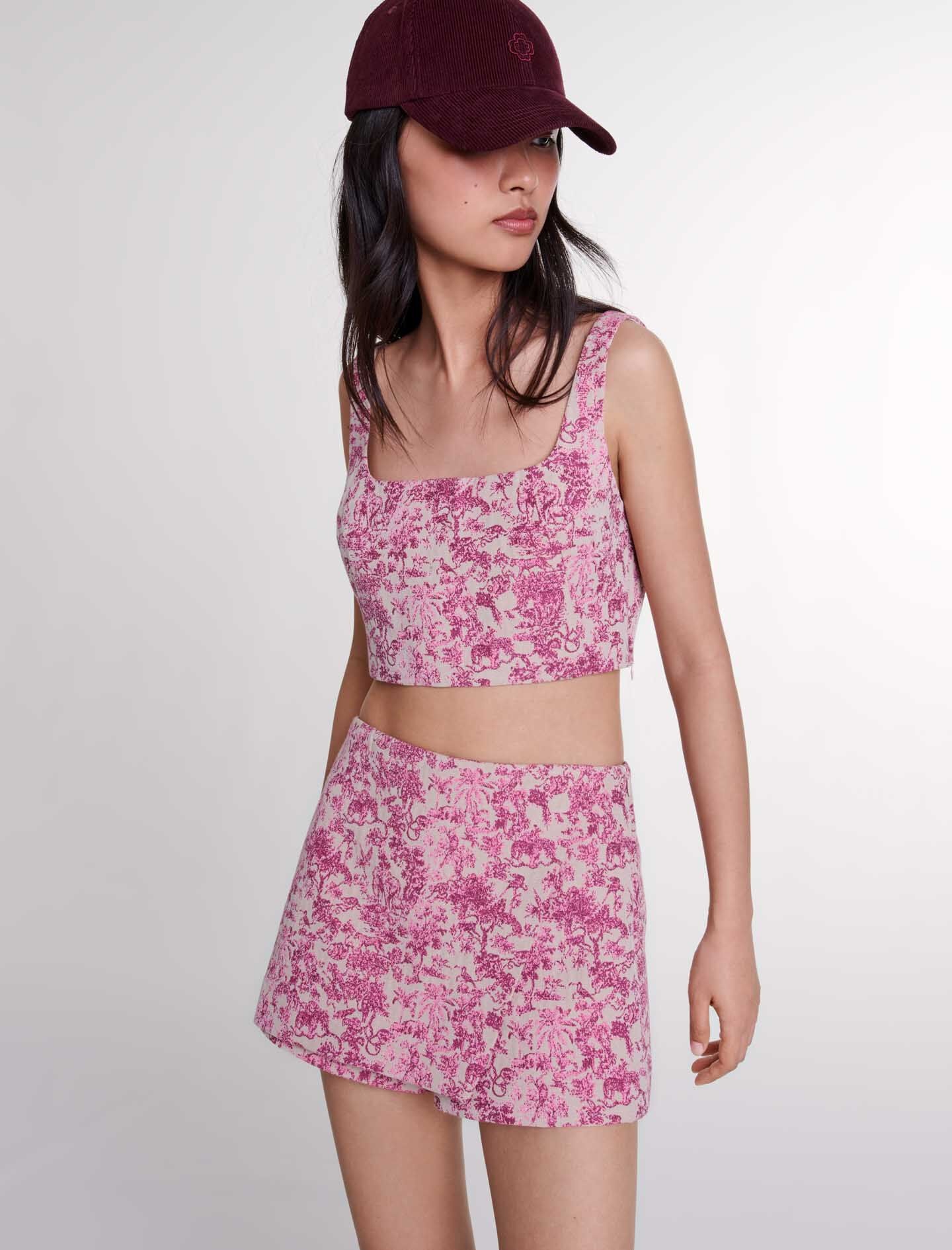 Toile de Jouy crop top - 9