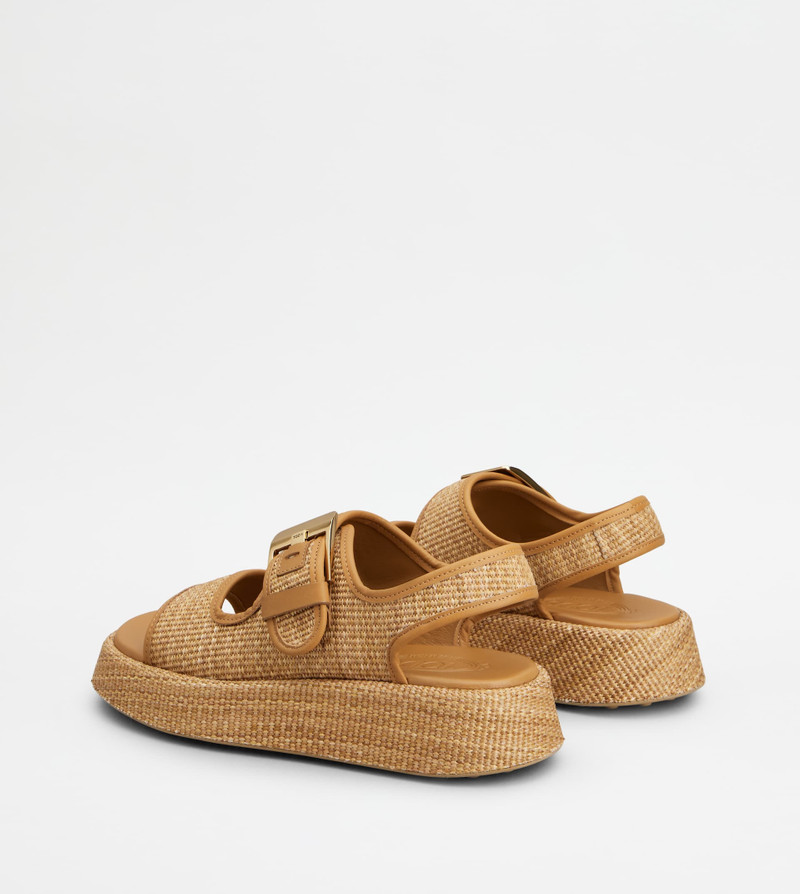 SANDALS IN RAFFIA - BEIGE 3