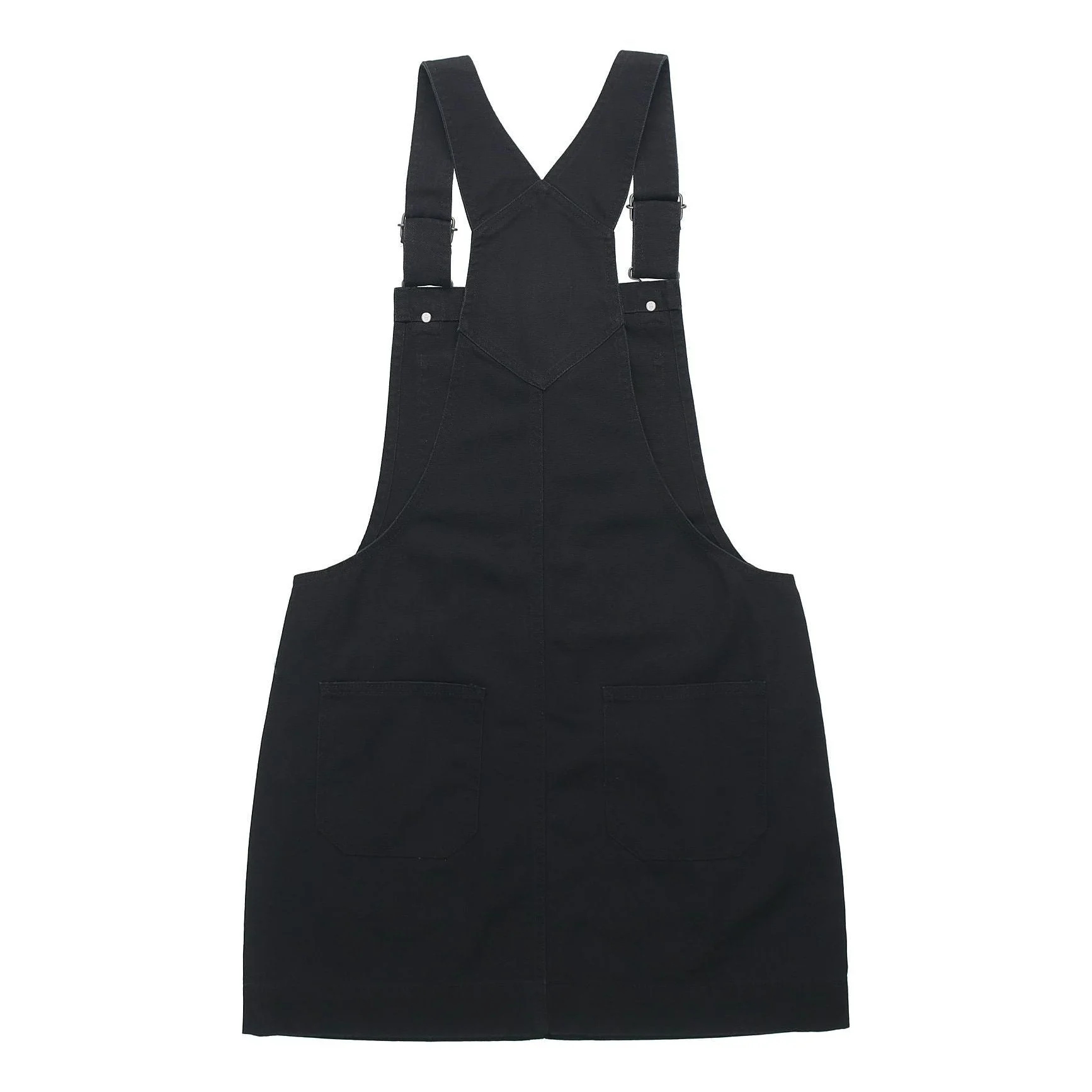(WMNS) Converse Casual Suspender Skirt 'Black' 10018415-A02 - 1
