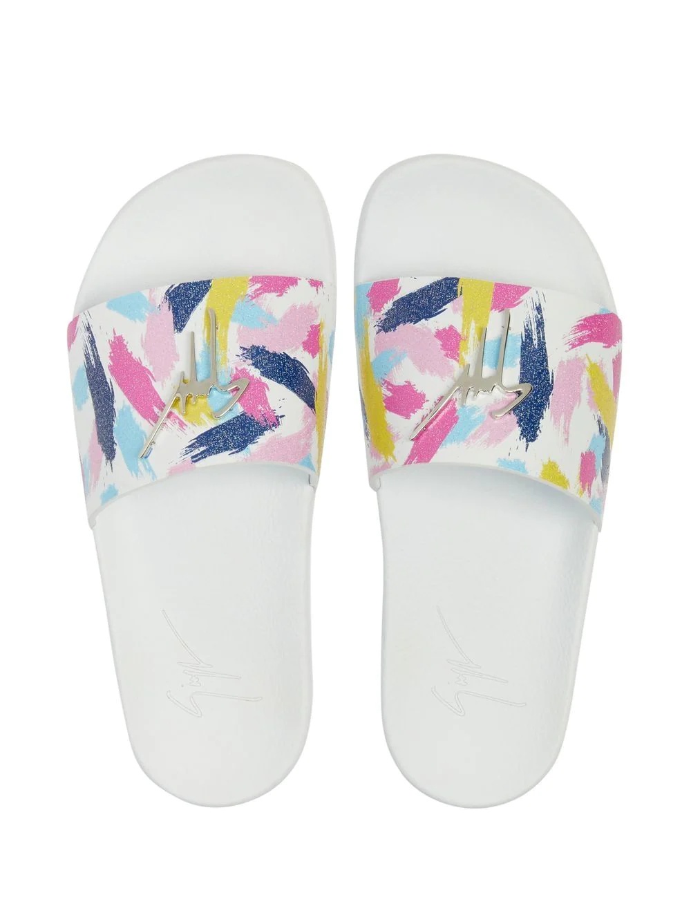 Brett brushstroke-print slides - 4