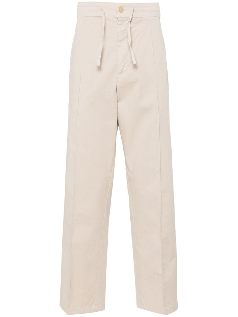 mid-rise tapered trousers 1
