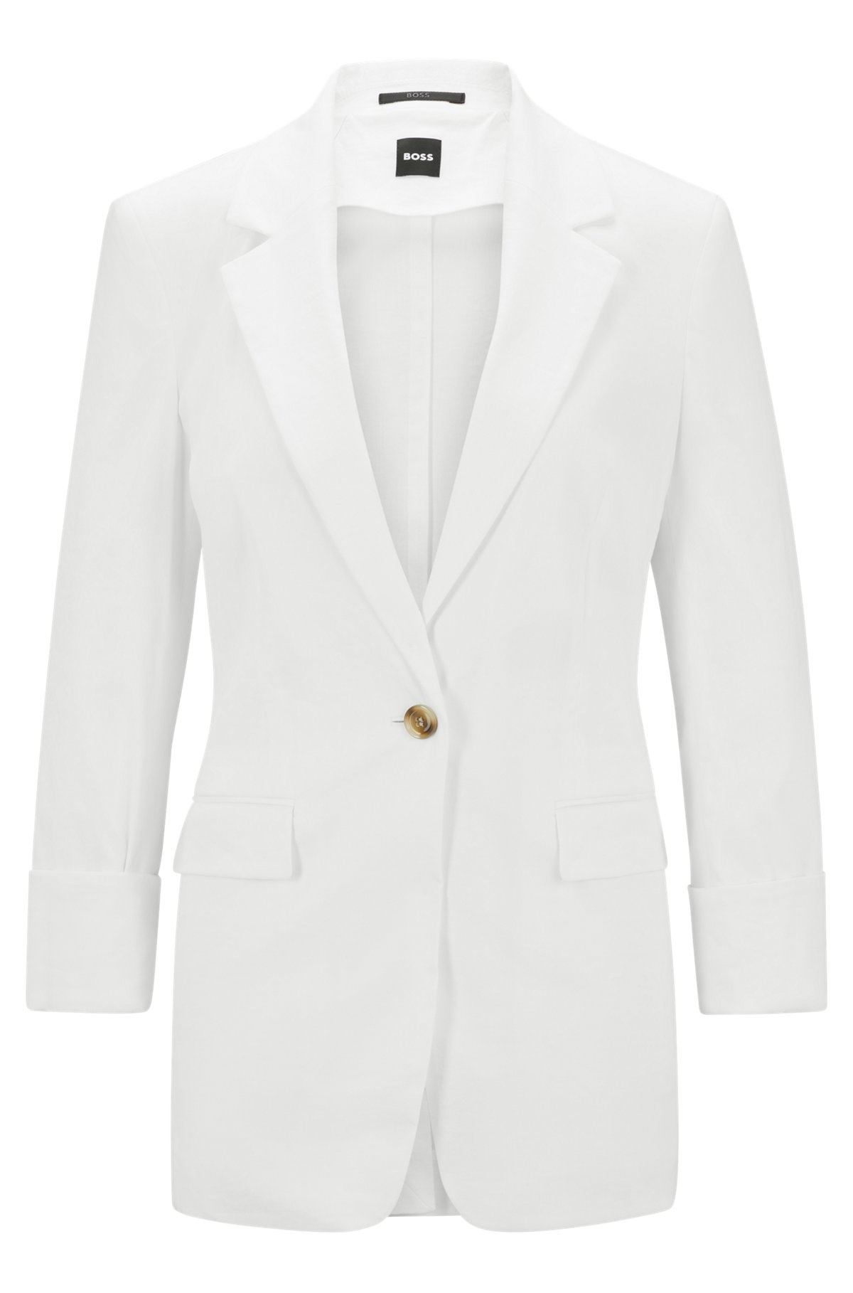 REGULAR-FIT JACKET IN A LINEN BLEND - 1
