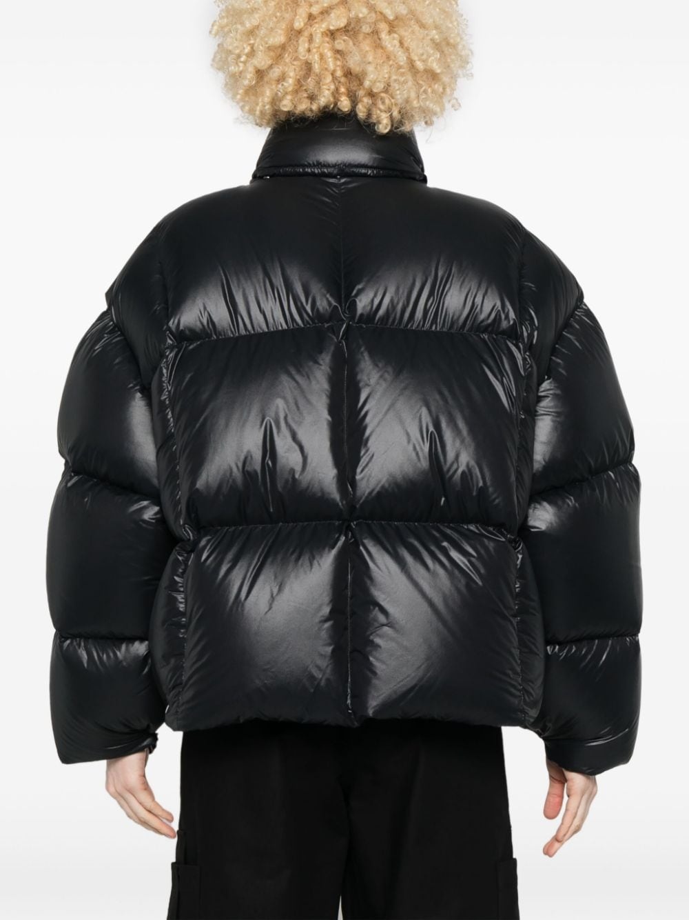 zip-up puffer jacket - 4