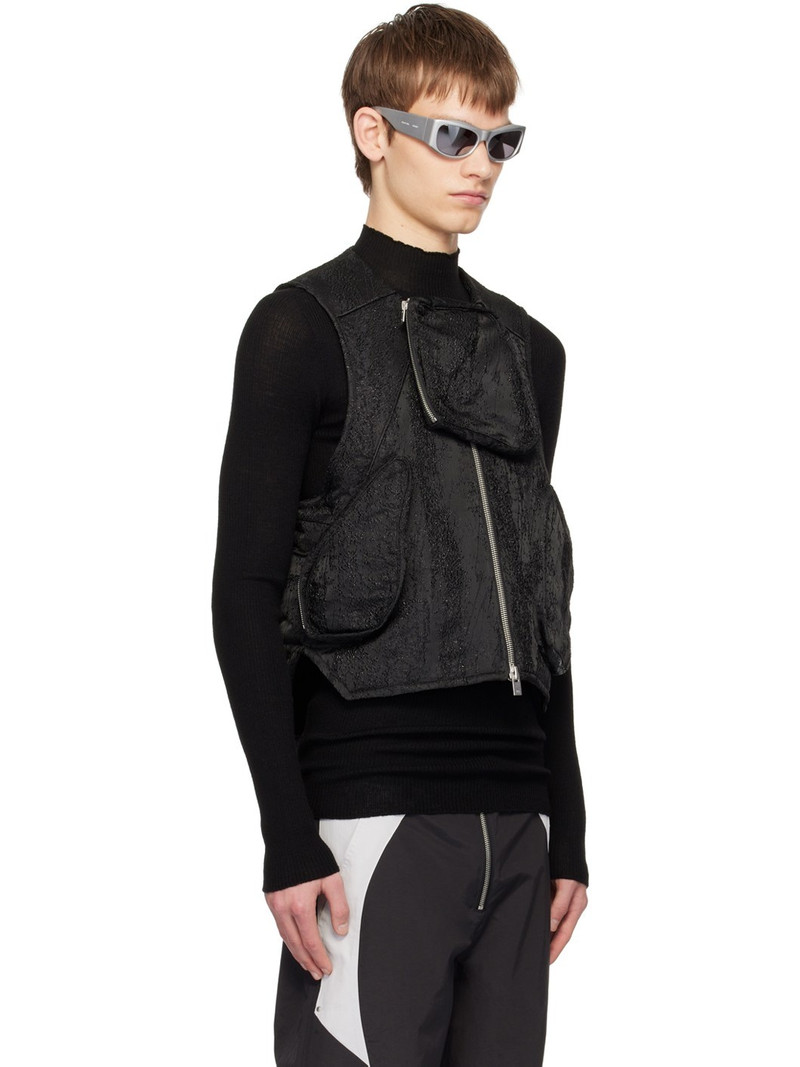 Black Pooled Vest 2