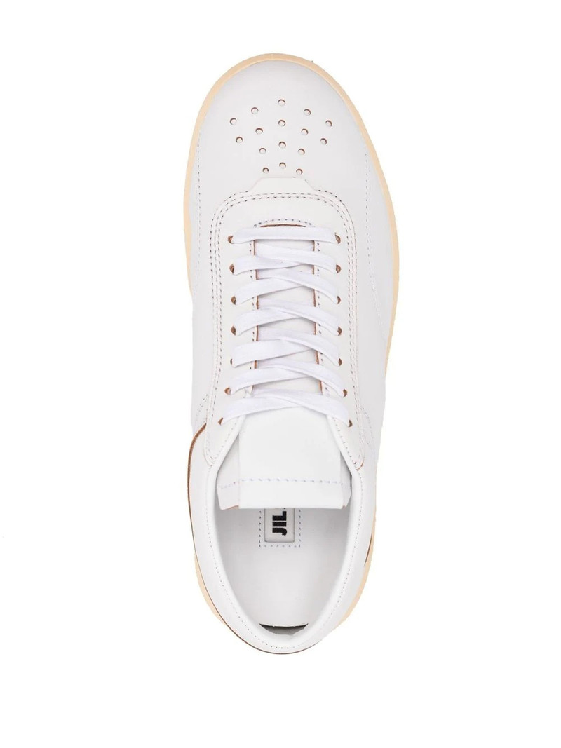 lace-up leather sneakers 4