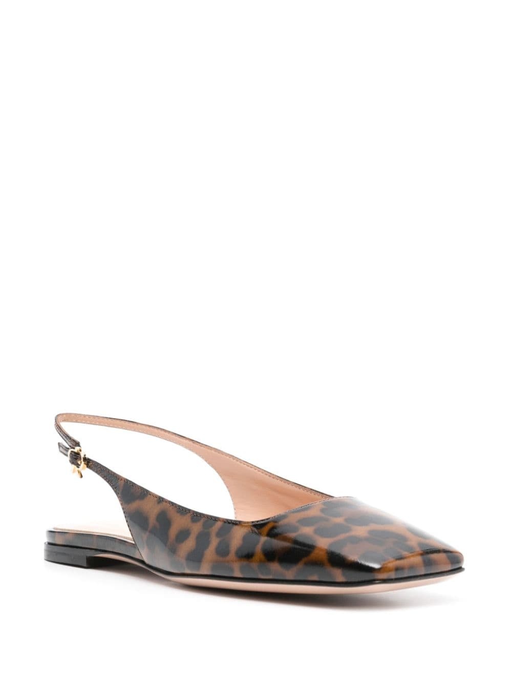 leopard-print ballerina shoes - 2