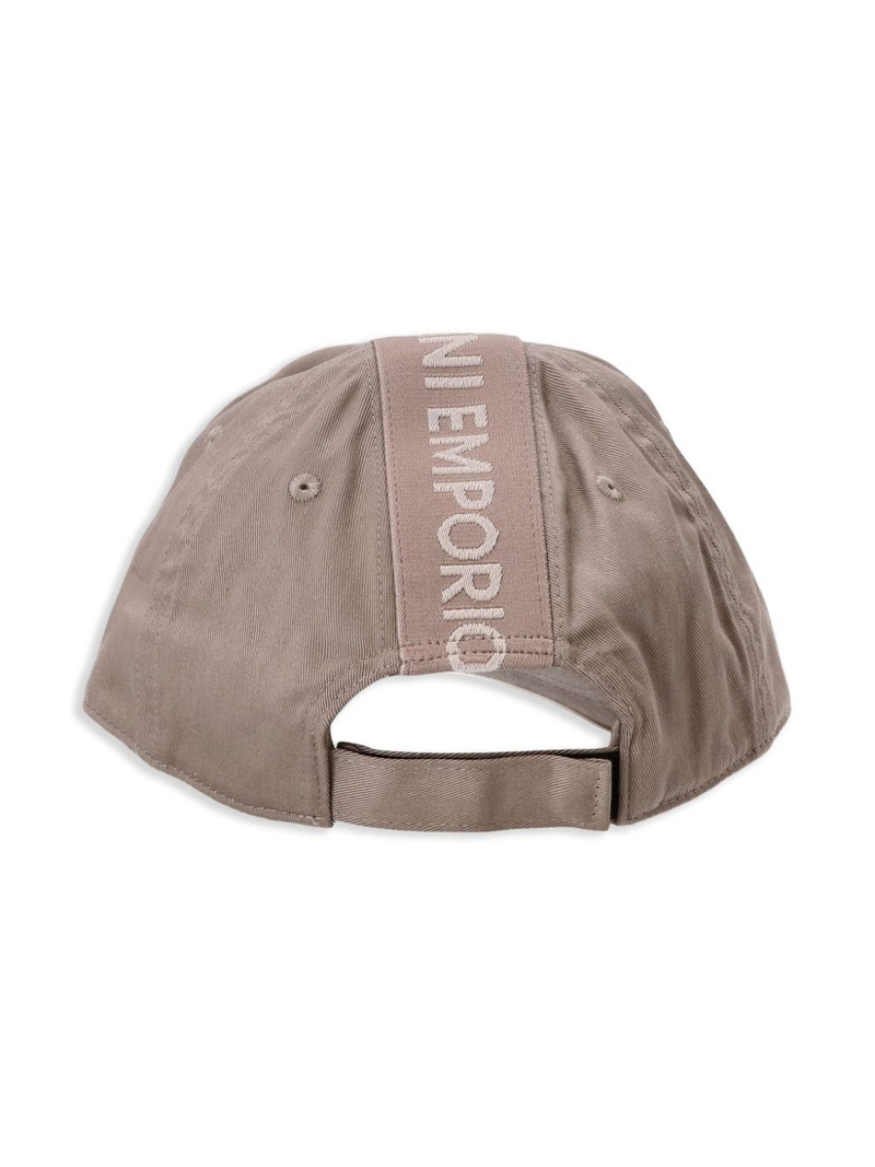 EMPORIO ARMANI logo-print cotton cap outlook