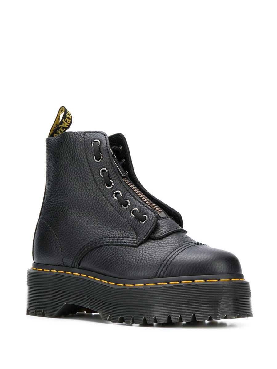 DR. MARTENS SINCLAIR LEATHER ANKLE BOOTS - 4