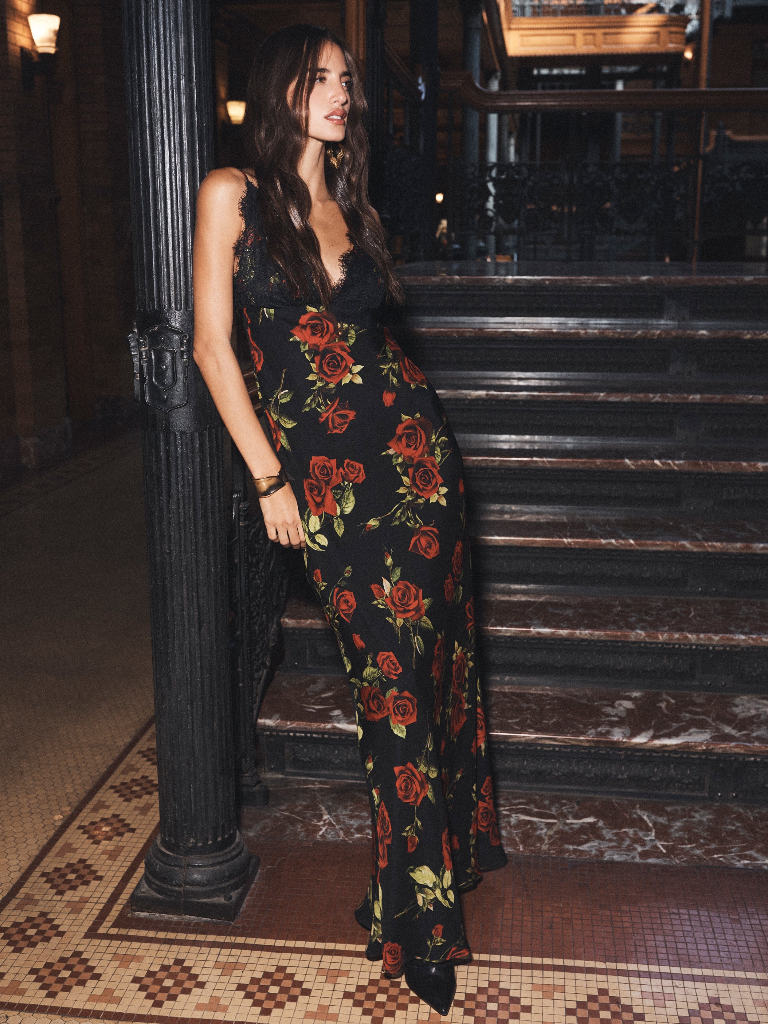 Susanna Silk Lace Gown - 6