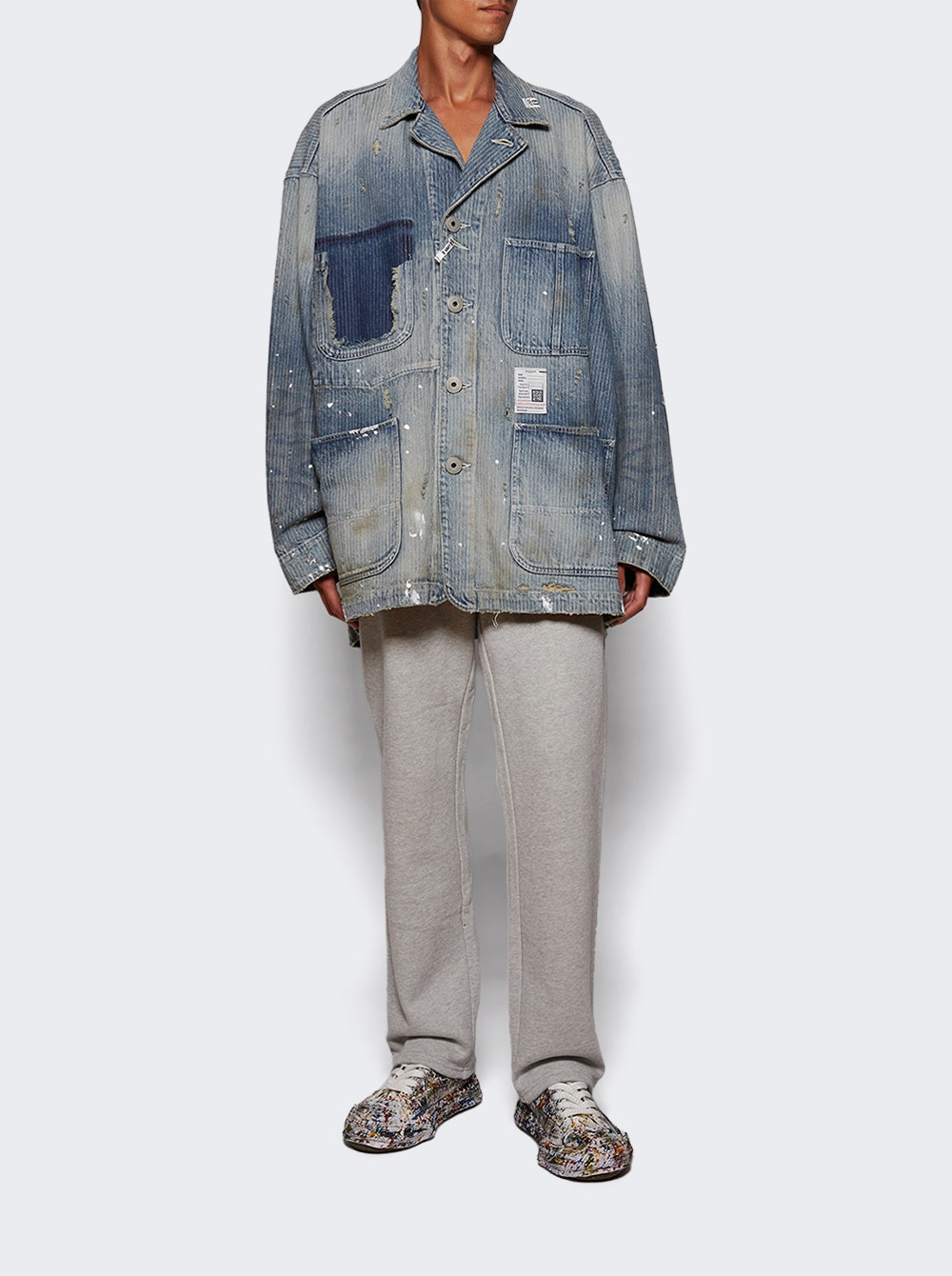 Aged Chore Jacket Indigo - 5