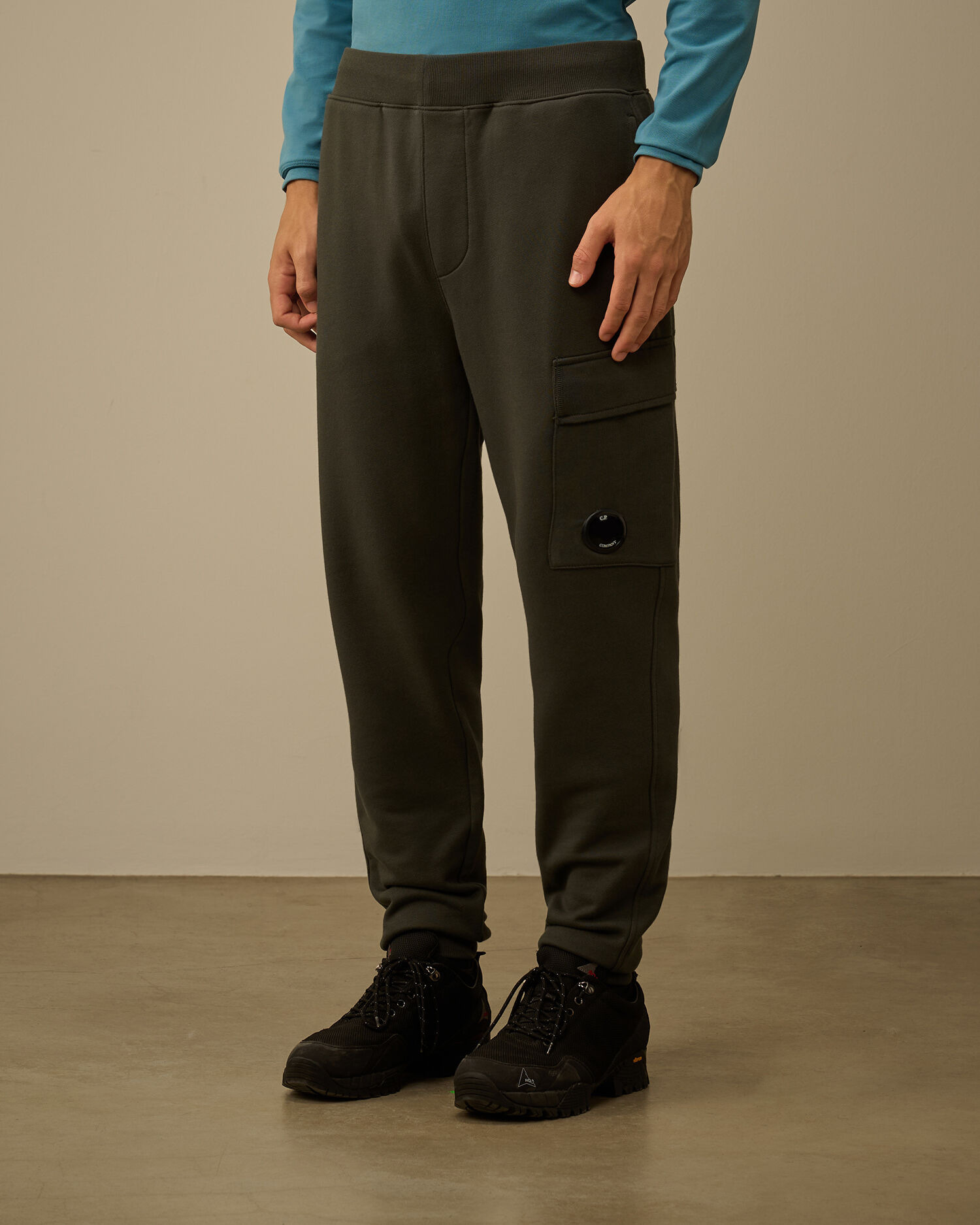 Diagonal Raised Fleece Lens Sweatpants - 3
