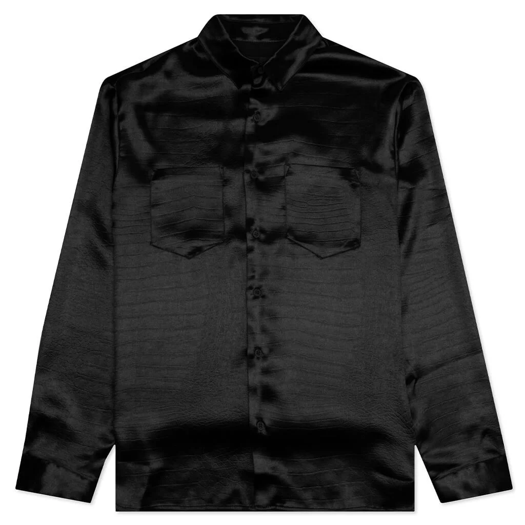 MALCOM SHIRT - 블랙 크림 - 1