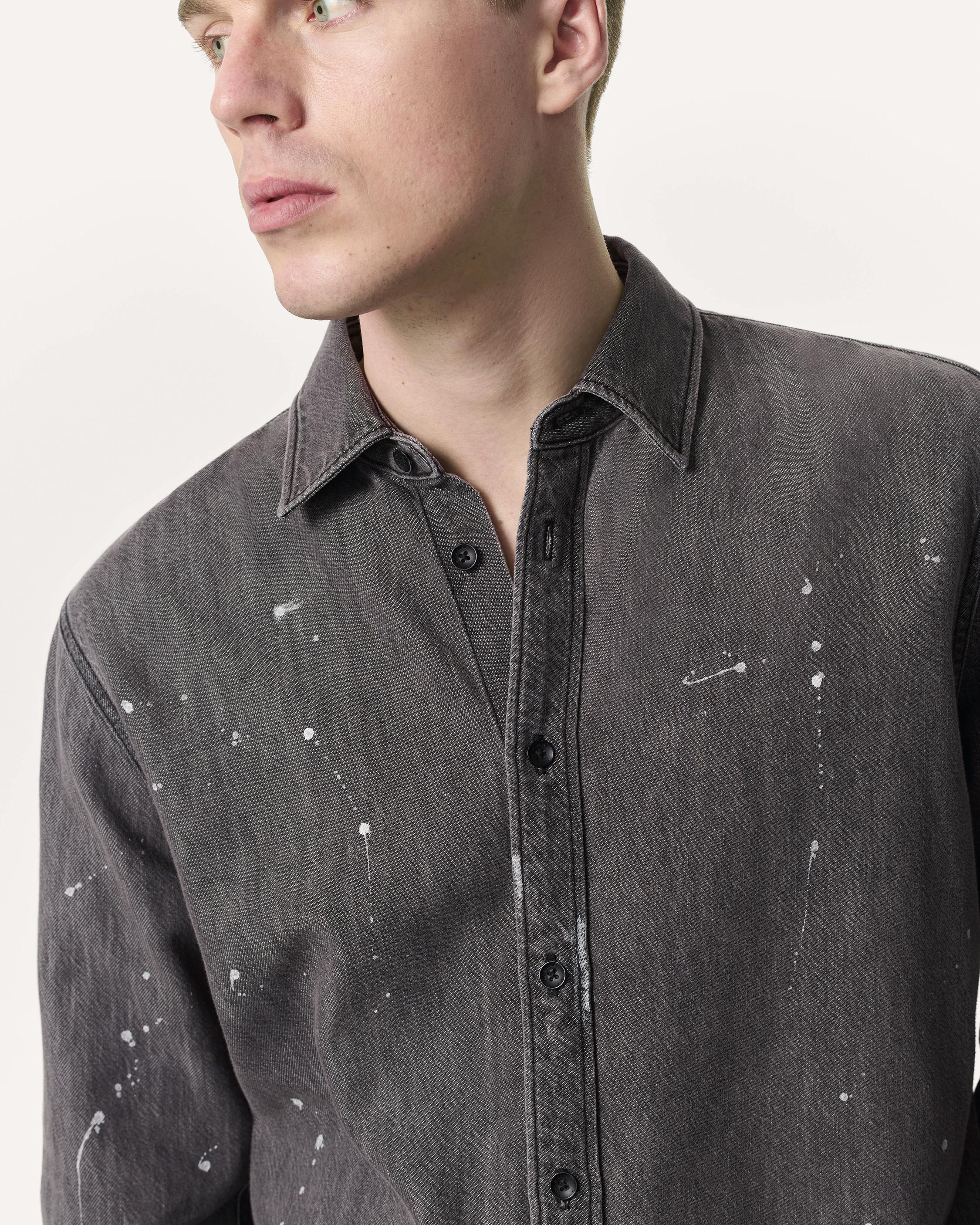 Finch Hand-Painted Denim Shirt
Featherweight Denim - 3