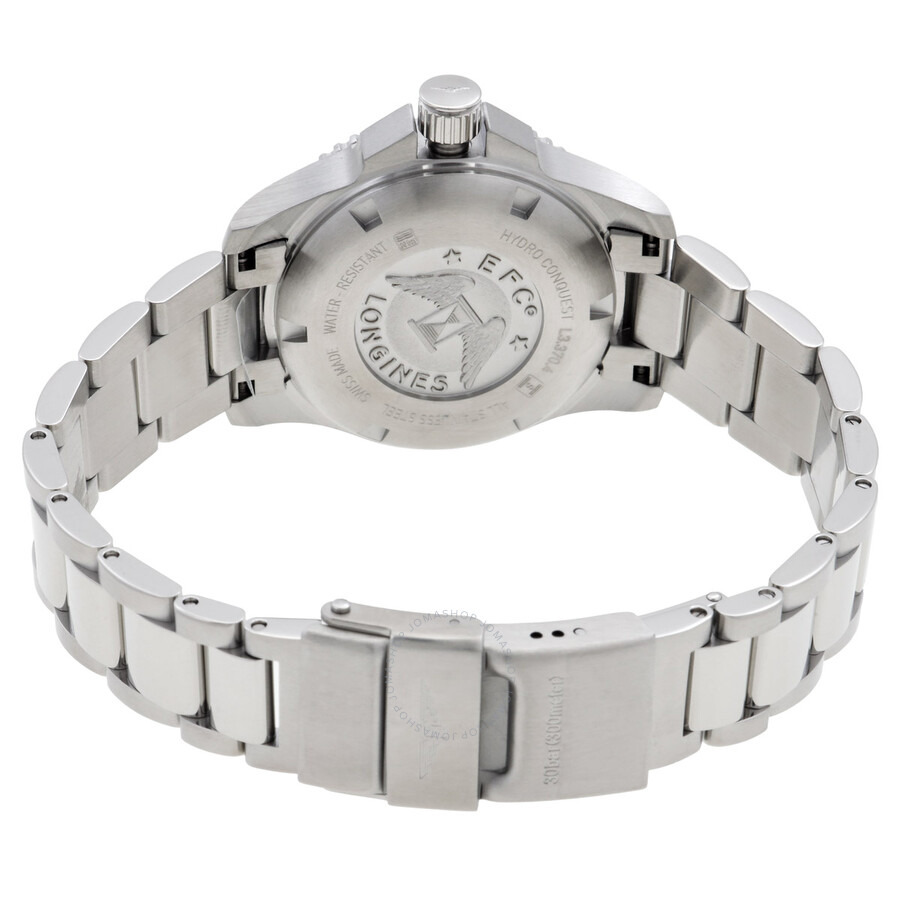 Longines Hydroconquest Quartz Diamond White Dial Ladies Watch L3.370.4.87.6 - 3