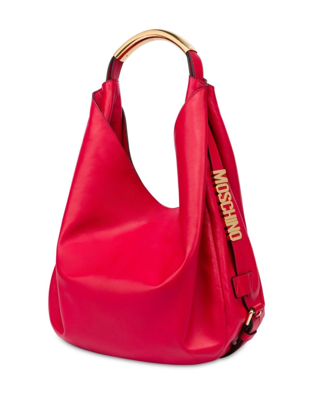 slouchy leather shoulder bag - 2
