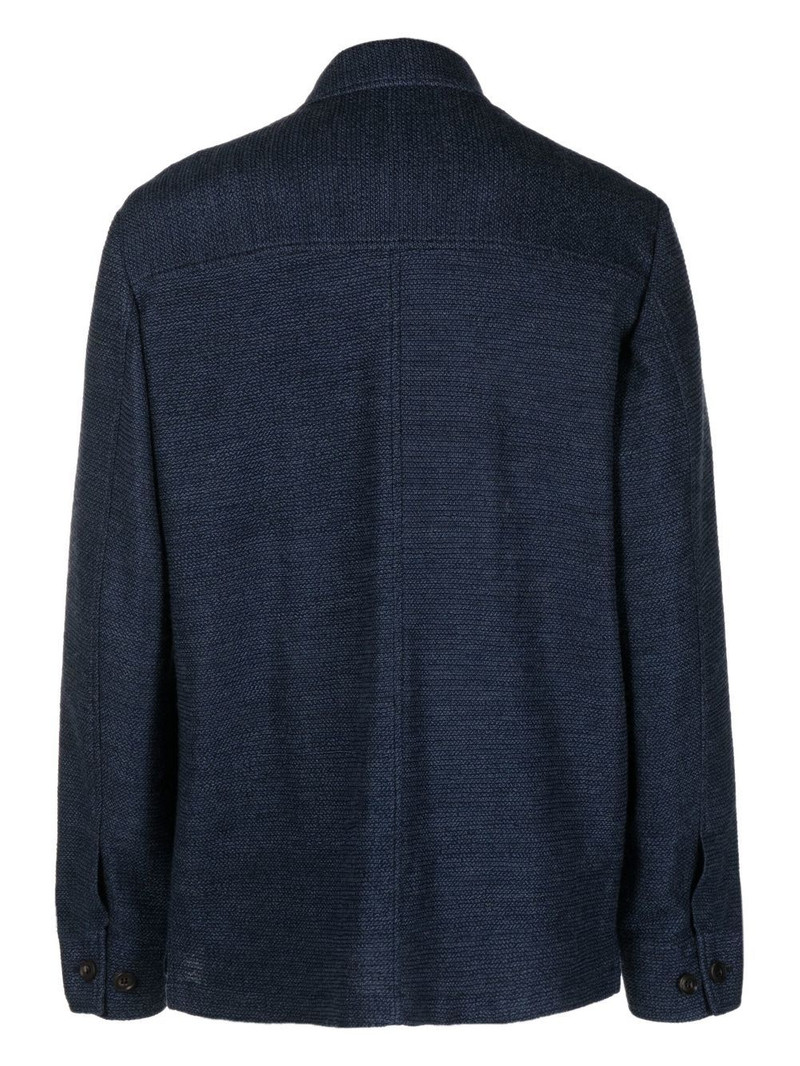 CORNELIANI jersey-knit long-sleeve shirt outlook
