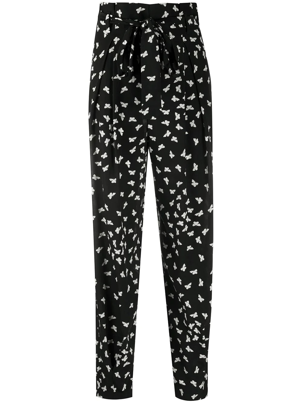 butterfly print trousers - 1