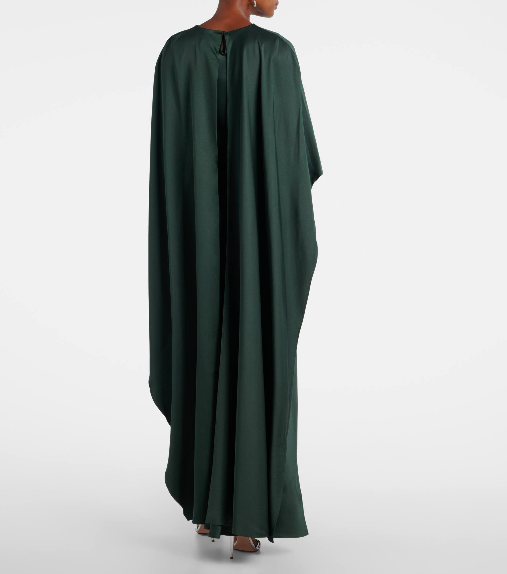 Izel caped satin gown - 3