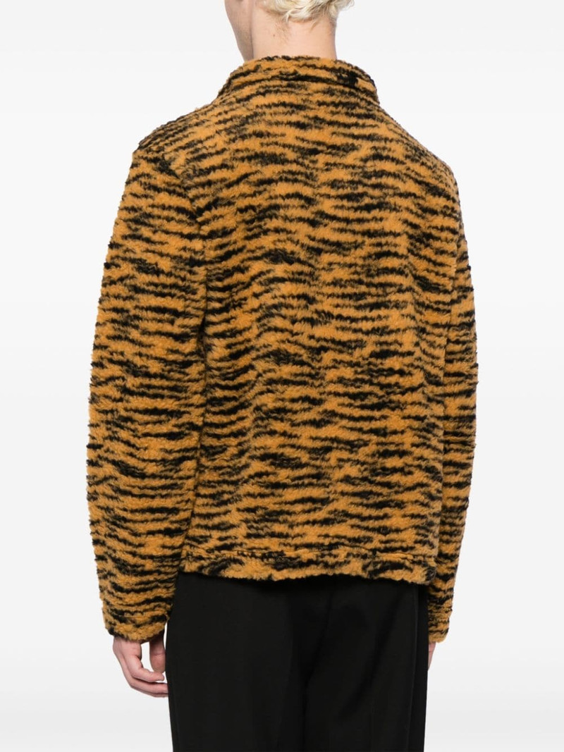 tiger-print lace-up jumper 4