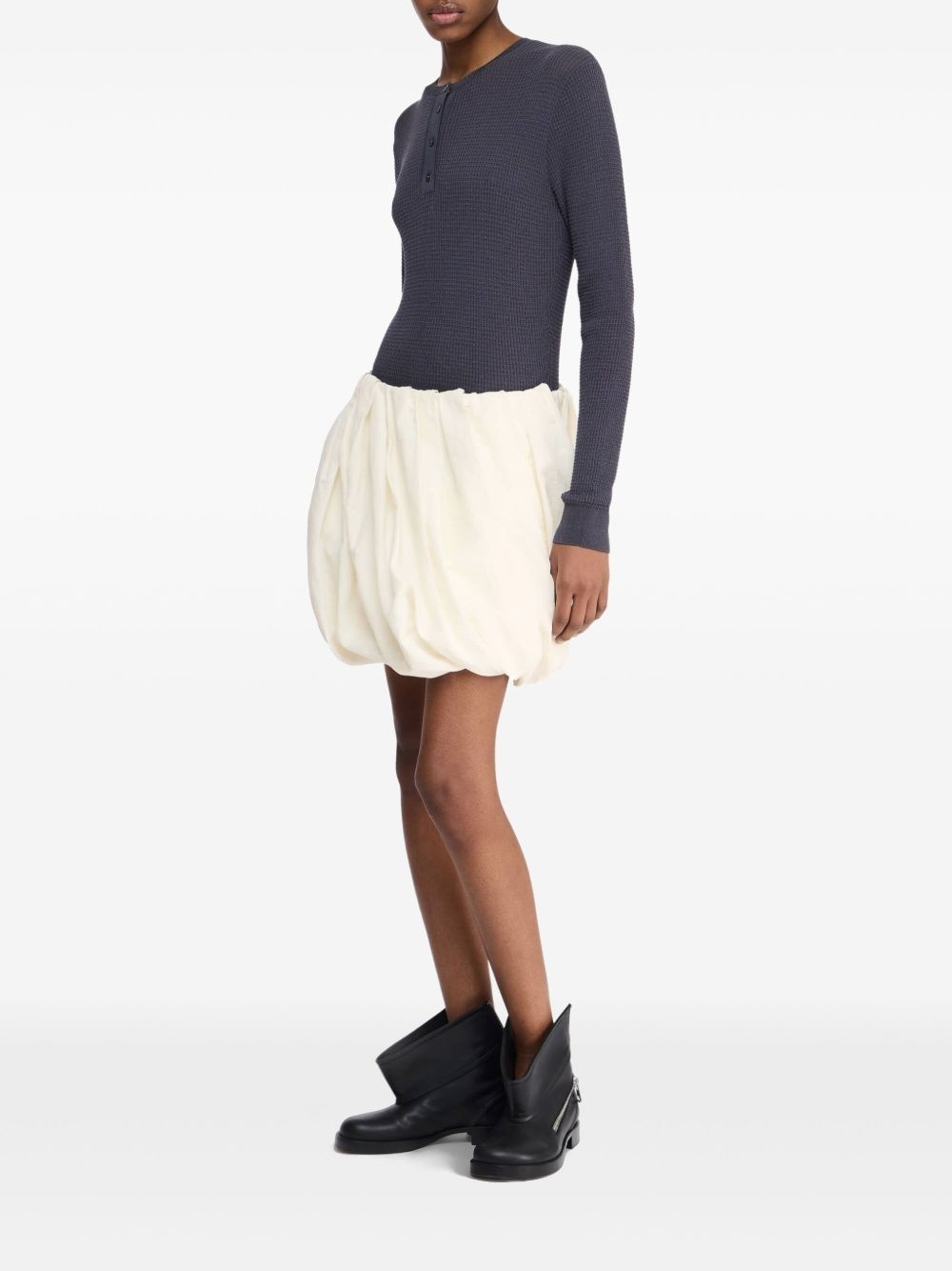 rolled mini skirt - 2