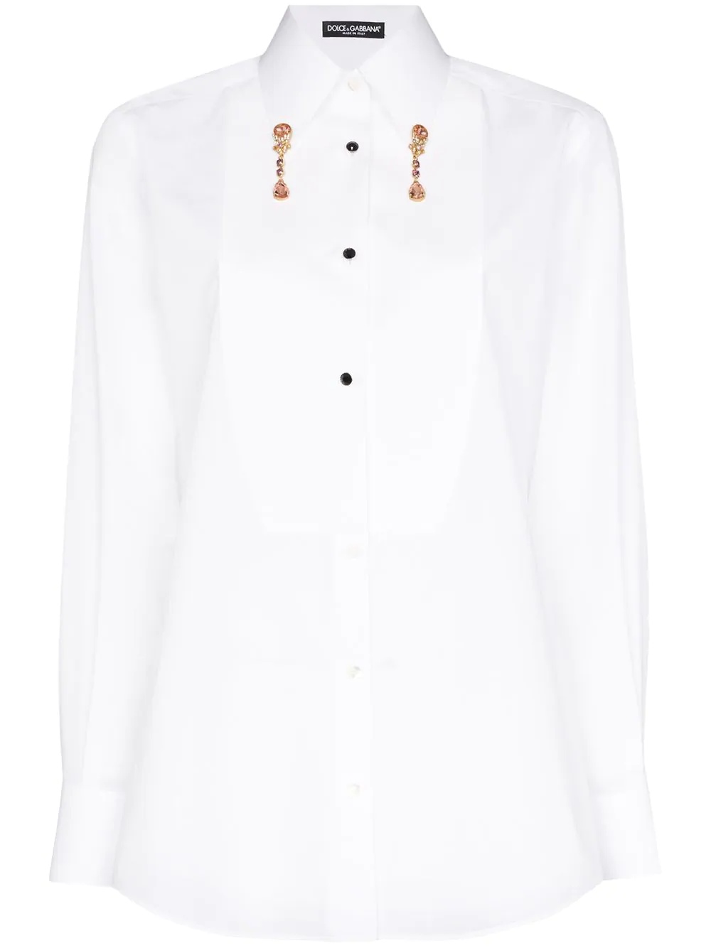 crystal-embellished shirt - 1