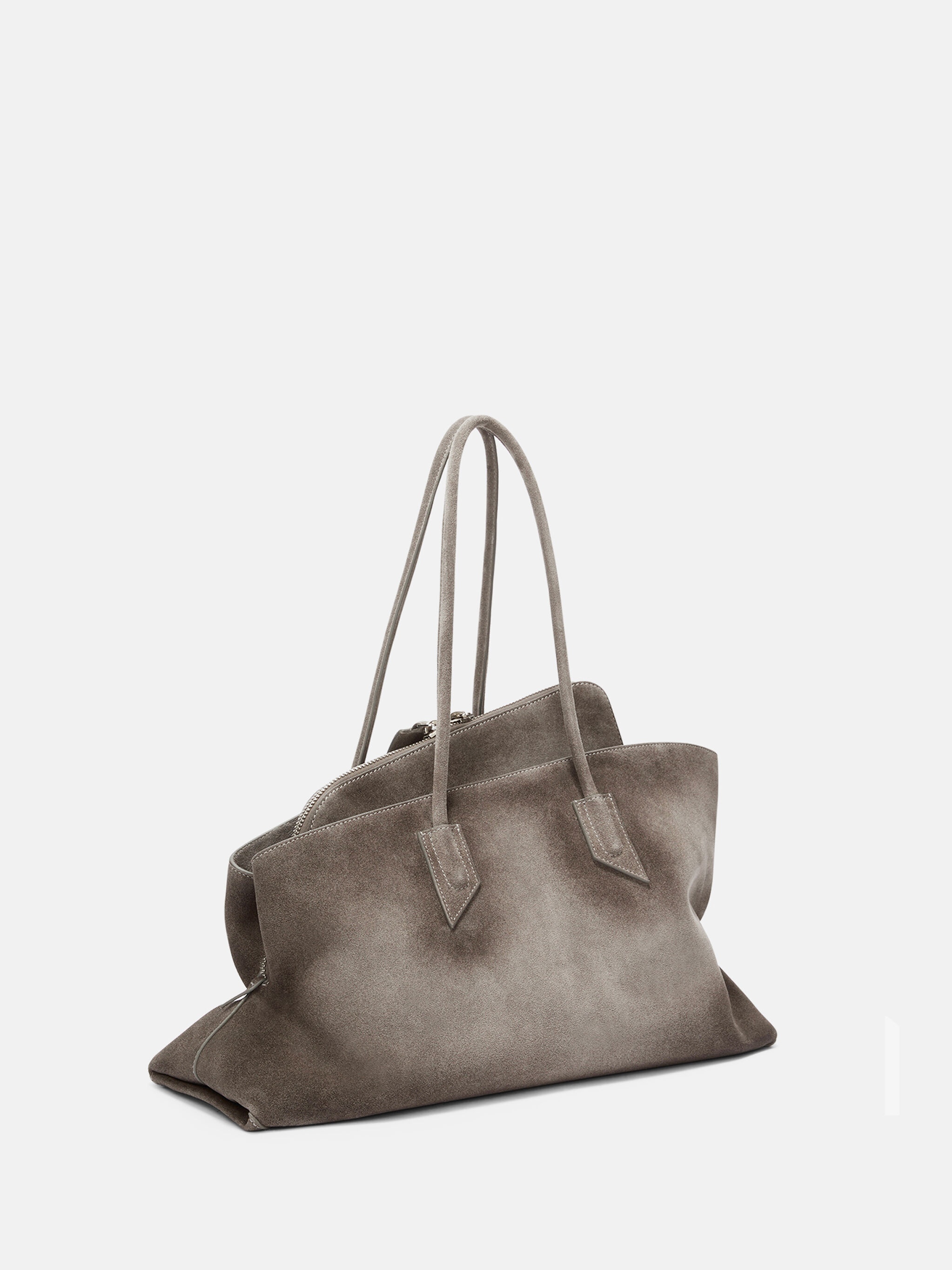 ''LA PASSEGGIATA MEDIUM'' DARK GREY TOP HANDLE - 3