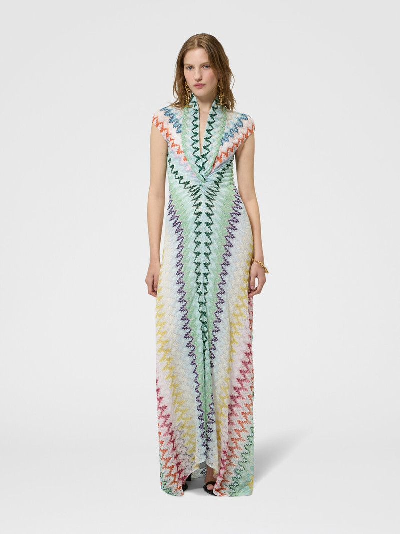Missoni Long dress in zig zag lace outlook