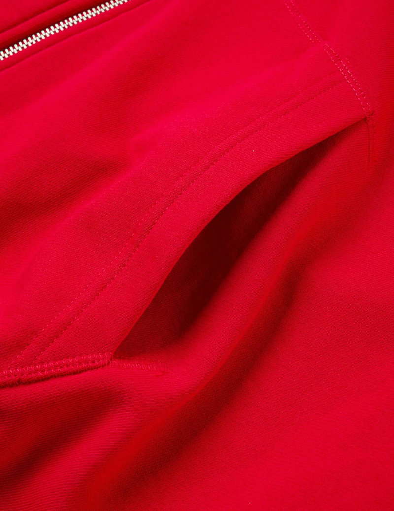 Year Of Horse Embroidery Zip-Up Hoodie - Red 13