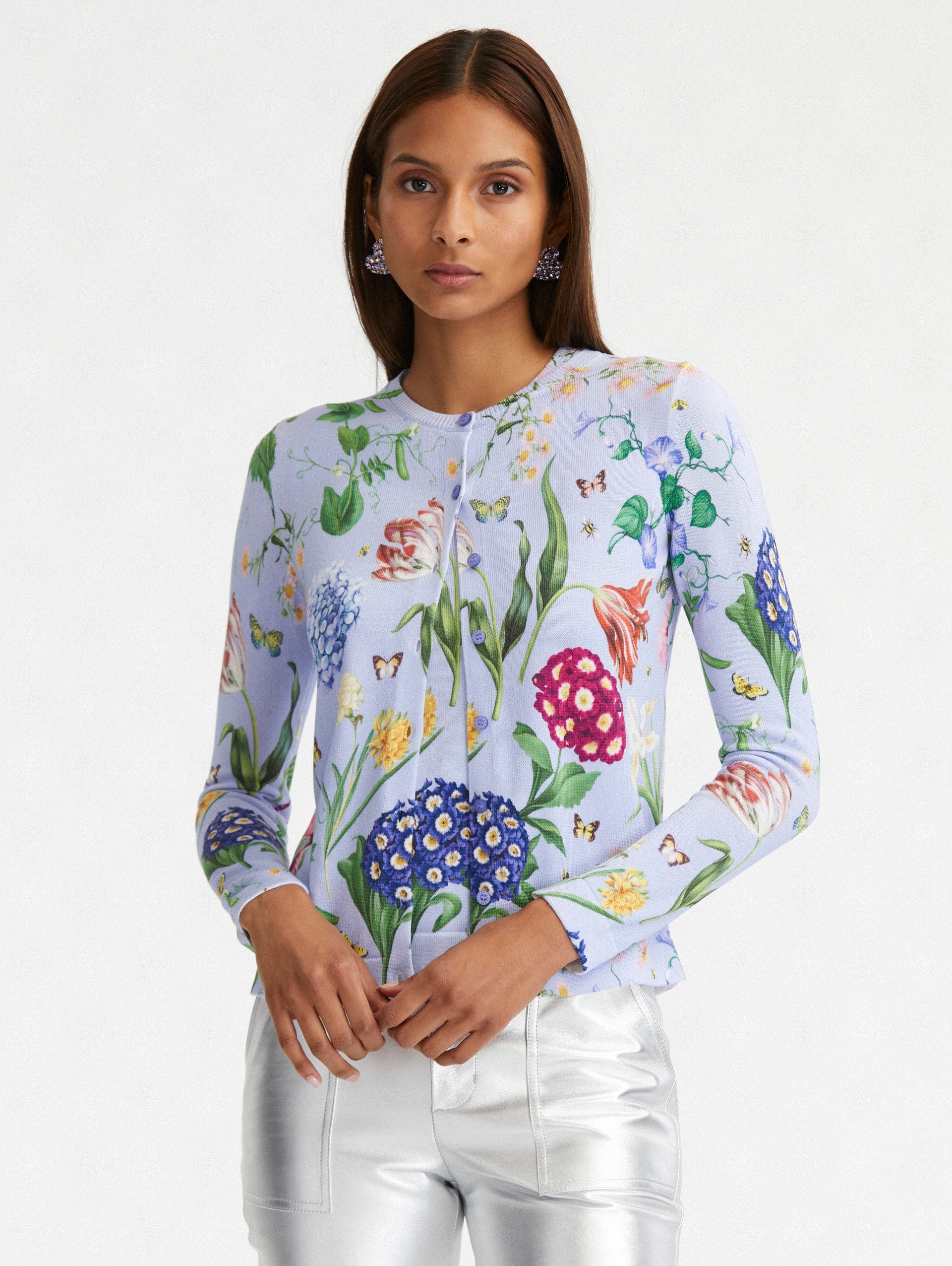 MULTI FLORAL PRINTED CARDIGAN - 2