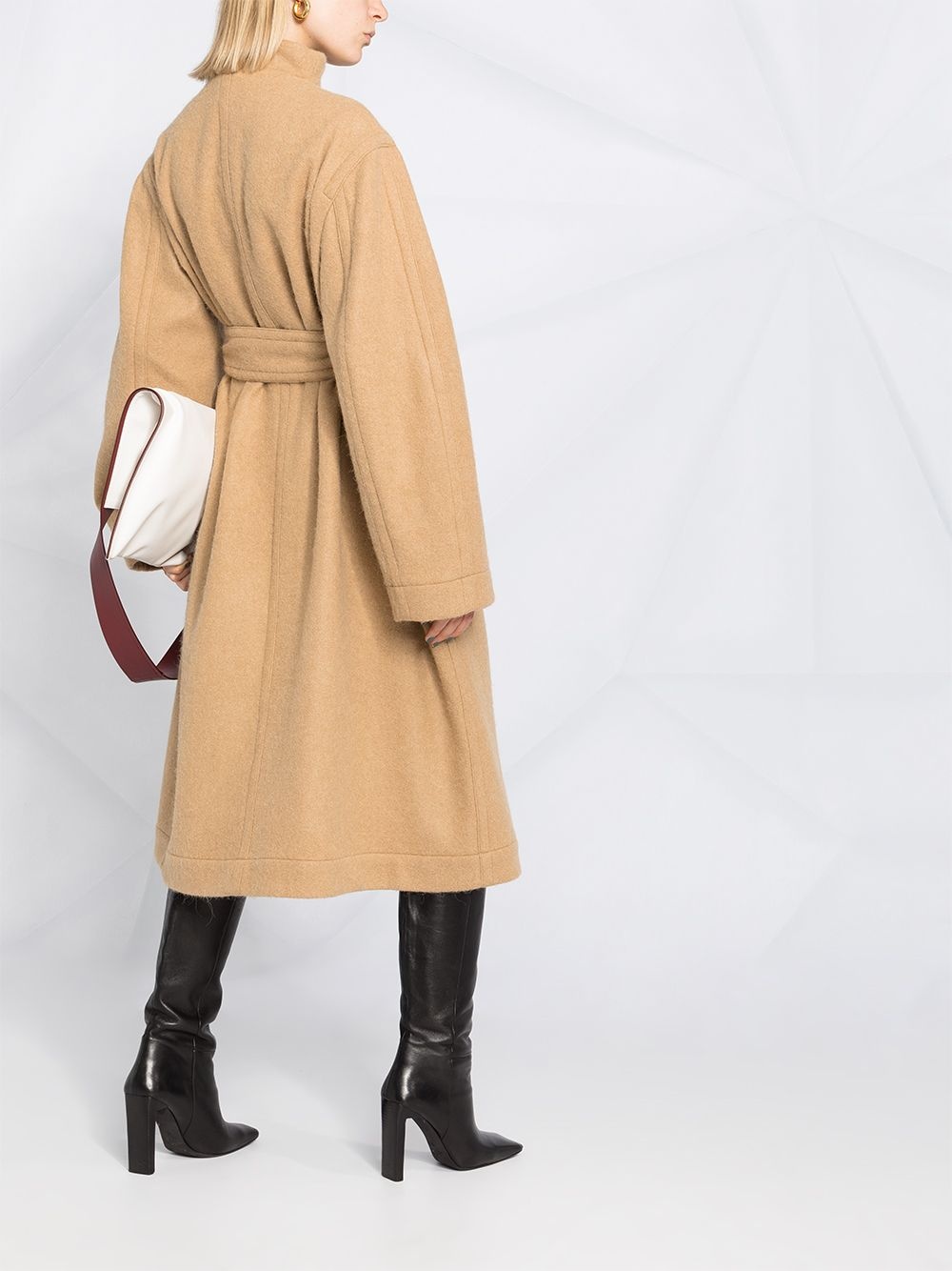 belted trench coat - 4