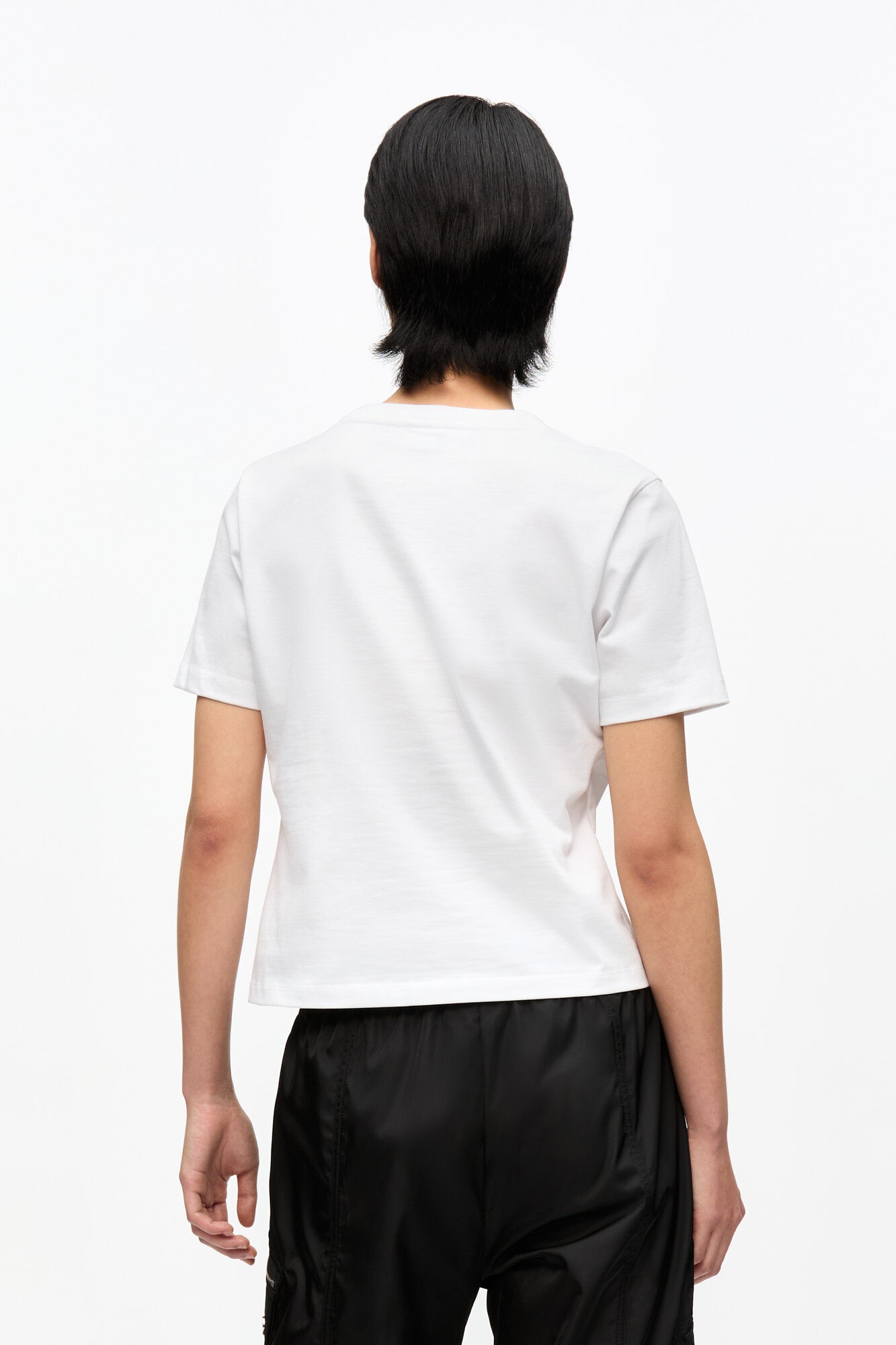 WHITE HEAVY COTTON HEART T-SHIRT - 4