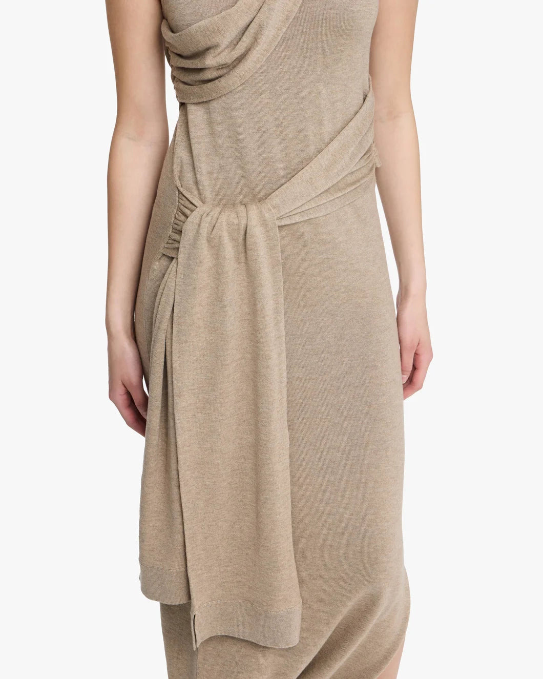 TIE DETAIL SLEEVELESS DRESS - 5