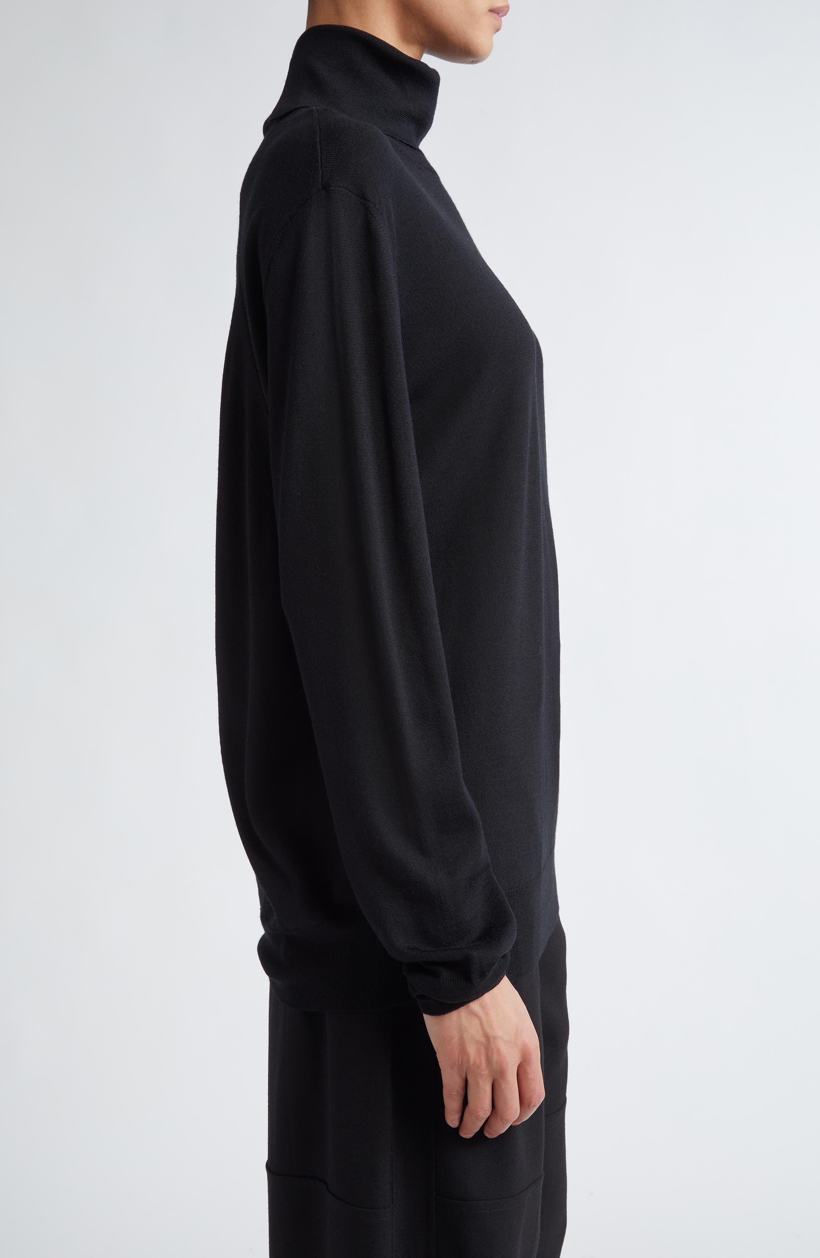 Jil Sander Wool Turtleneck Sweater in Black at Nordstrom - 4