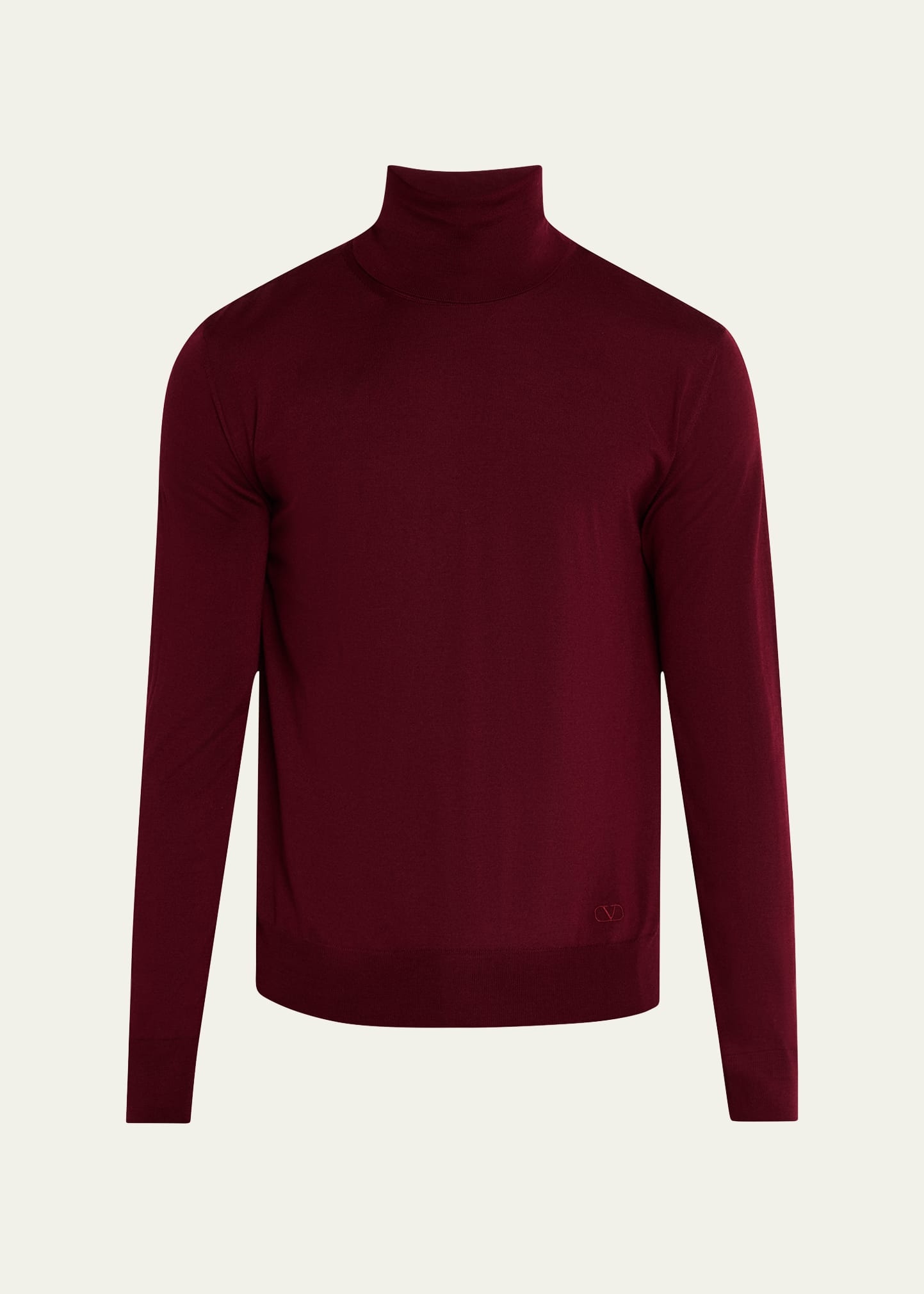 Men's Wool Turtleneck Sweater - 1