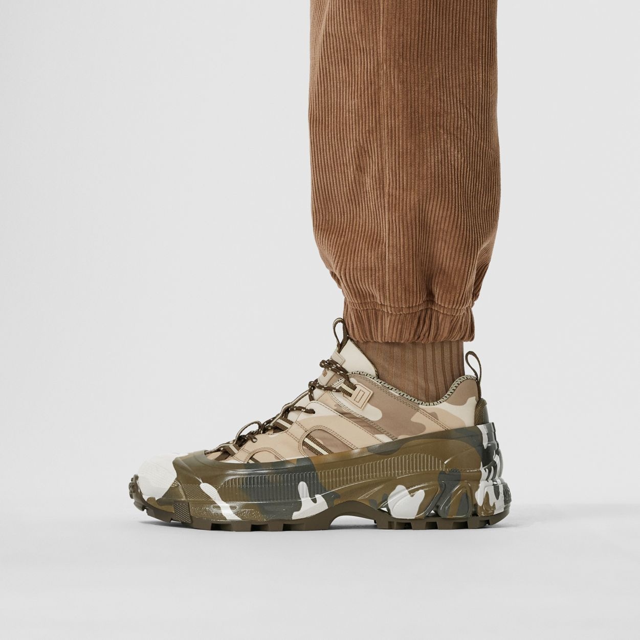 Camouflage Print Nylon Arthur Sneakers - 3
