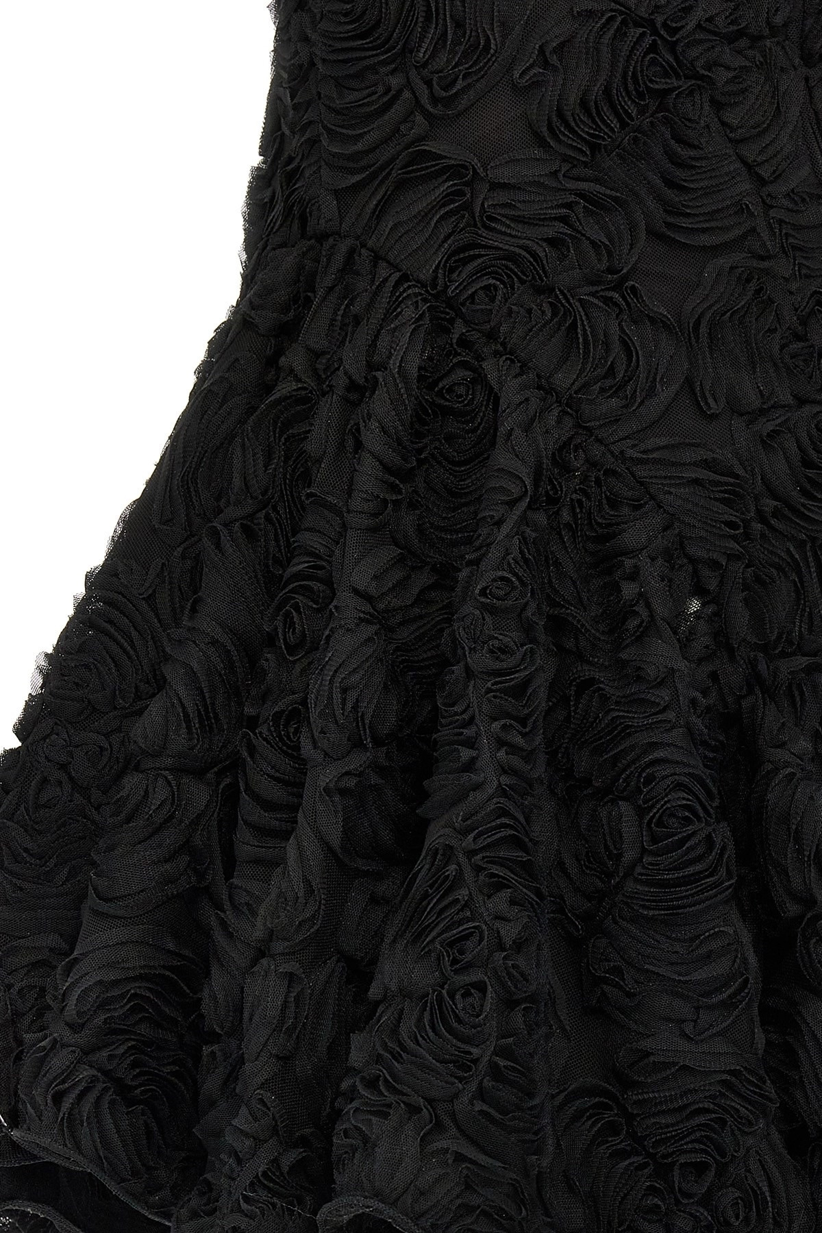 'Flower mesh ruffle' dress - 4
