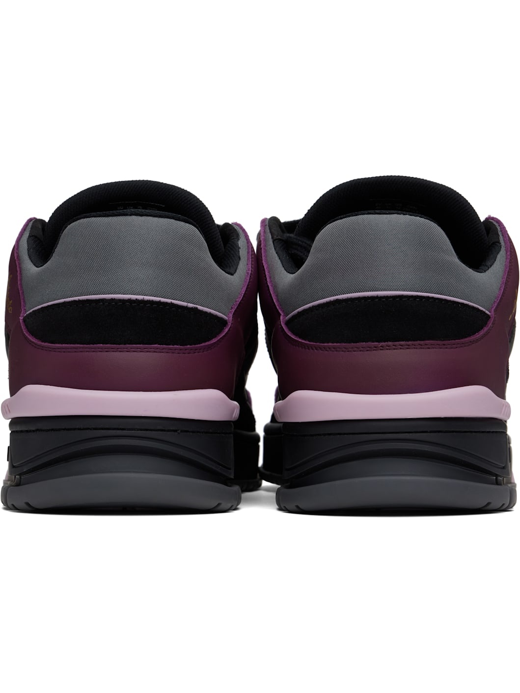 Black & Burgundy Area Lo Sneakers - 2